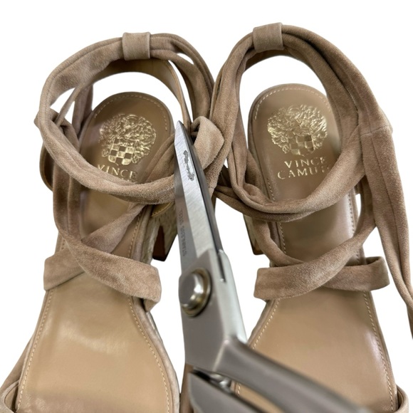 NWOT Vince Camuto Roreka Espadrille Platform Sandals in Tortilla Beige Size 9.5M - Picture 9 of 16